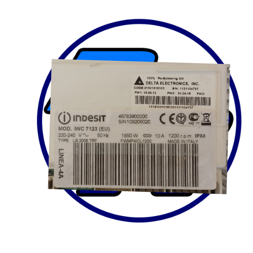 Modulo/placa lavadora Indesit IWC 712